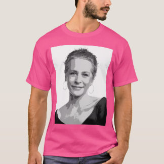 Melissa Mcbride Black  White Pop Art Portrait Pain T-Shirt