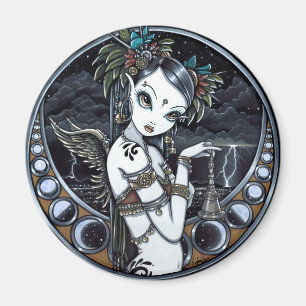 "Melita" Gothic Tribal Fusion Dancer Art Magnet