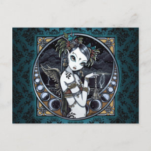 "Melita" Gothic Tribal Fusion Dancer Art Postcard