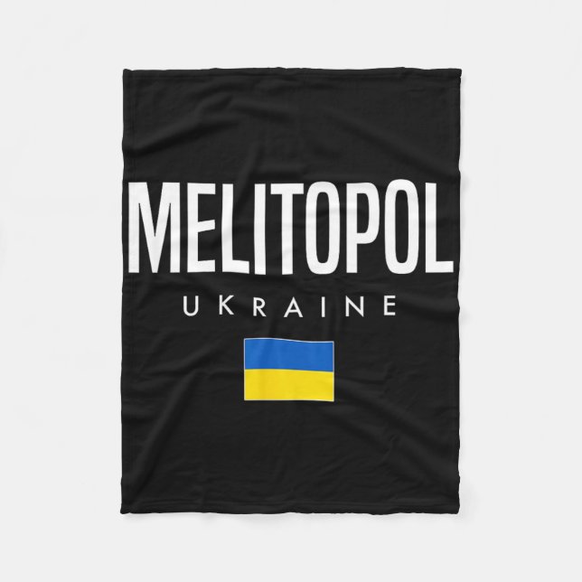 Melitopol Ukraine  Fleece Blanket (Front)