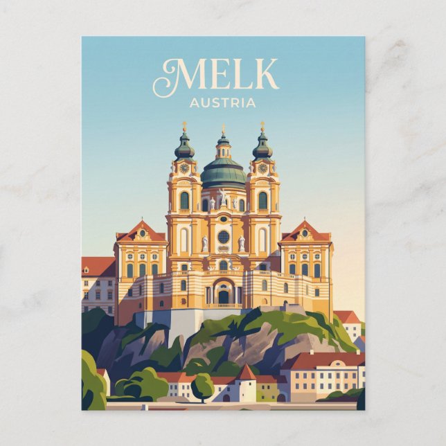 Melk Abbey Austria Postcard (Front)
