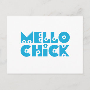 Mello Chick Postcard