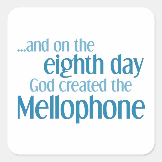 Mellophone Creation Square Sticker (Front)