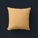 Mellow Apricot Solid Plain Colour. Throw Pillow<br><div class="desc">Fresh Mellow Apricot Solid Plain Colour.
has many features: classy,  simple & apricot colour. 
fashion,  a joyful colour that works well for many occasions
hex No: #F7B96C</div>