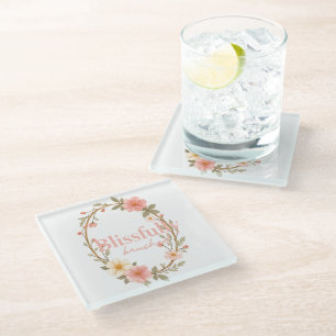 Mellow Blooms Glass Coaster