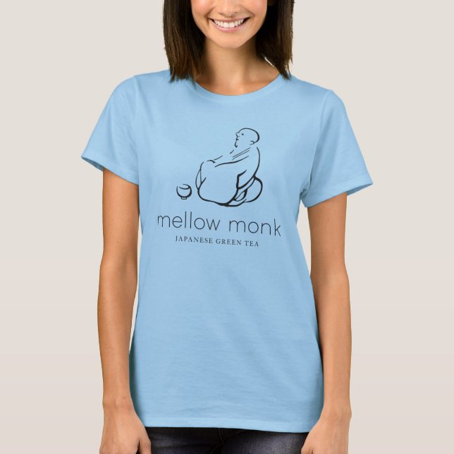 Mellow Monk Cool Blue T-Shirt (Front)