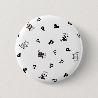 Mellow Pig Can Badge 2 Inch Round Button
