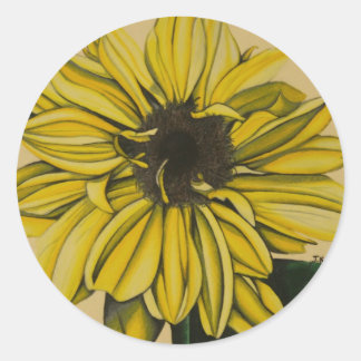 Mellow Yellow by Jenny Koch Classic Round Sticker