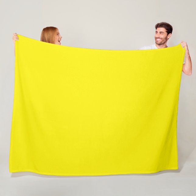 Mellow Yellow Fleece Blanket (In Situ)