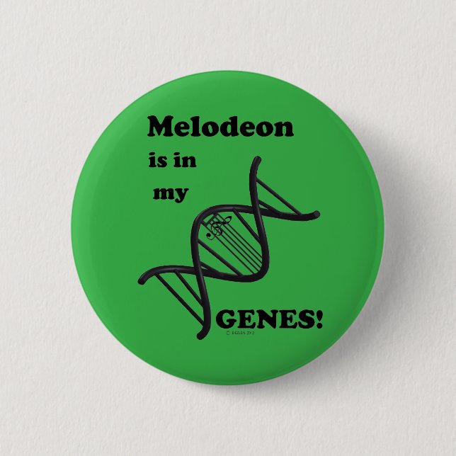 Melodeon Is In My Genes 2 Inch Round Button (Front)