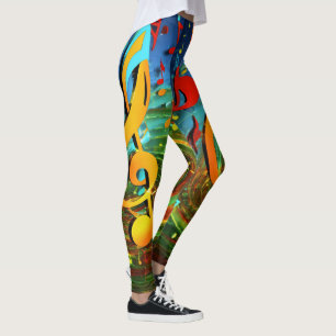 Melodic Harmony: My Lovely Favourite Music Song Leggings