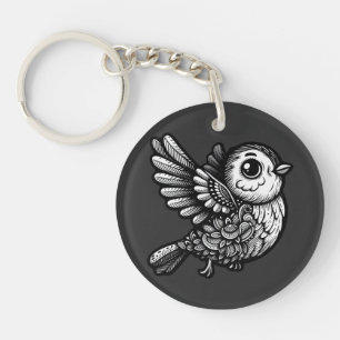 Melodic Songbird Serenity Keychain