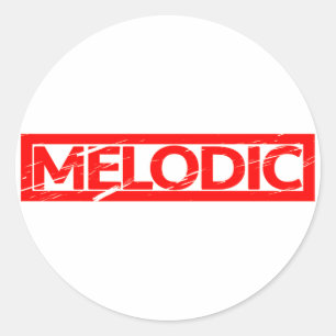 Melodic Stamp Classic Round Sticker