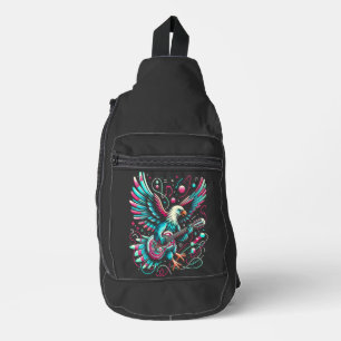 Melodic Wings: Eagle Strumming Guitar Sling Bag