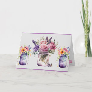 Mélodie du pot Mason - Carte personnalisable pour 