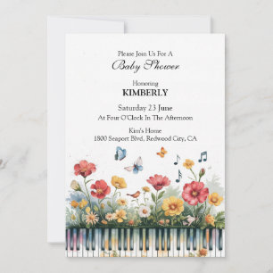 Melodies in Bloom Invitation