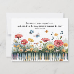 Melodies in Bloom Postcard