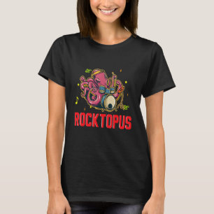 Melodious Eight Limbed Rocktopus Harmonic Kraken T-Shirt