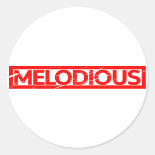 Melodious Stamp Classic Round Sticker