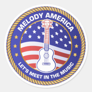 Melody America sticker