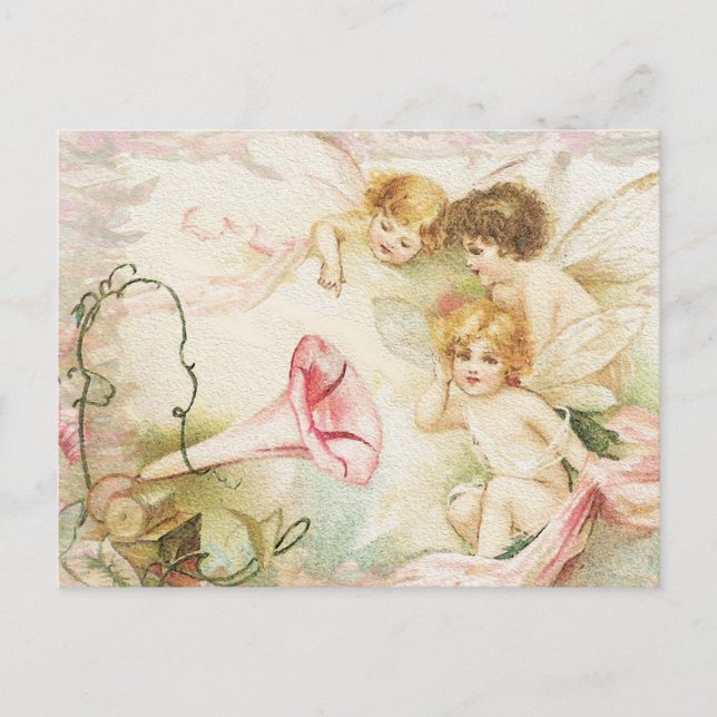 Melody -  Angels, Flowers, Music Postcard (Front)