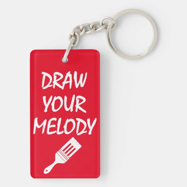 Melody brush keychain (Back)