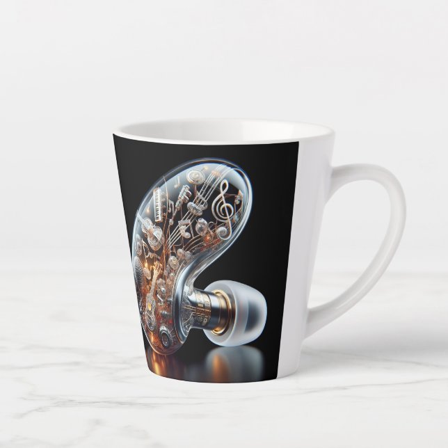 Melody in Motion Latte Mug - Surreal Music Lover (Droite)