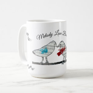 Melody Love Birds - musical notes Coffee Mug