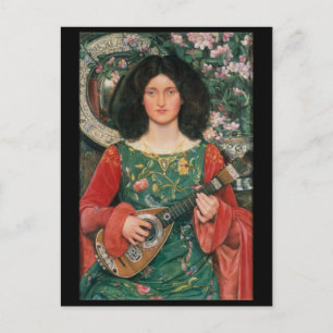 Melody (Musica), c. 1895/1897 by Kate Bunce Postcard