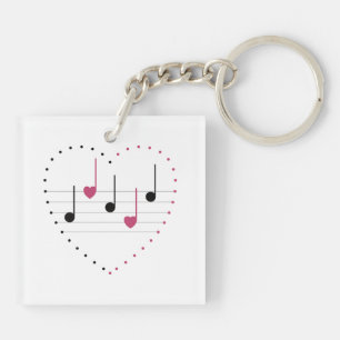 Melody of Love Keychain