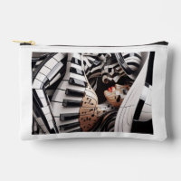 "Melody of Love – Music-Inspired Cosmetic Bag"