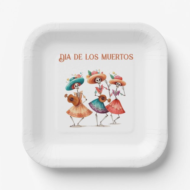 Melody of the Dancing Dead, custom Paper Plate (Front)