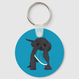 Melody The Affenpinscher Puppy Stealing Shoe Keychain