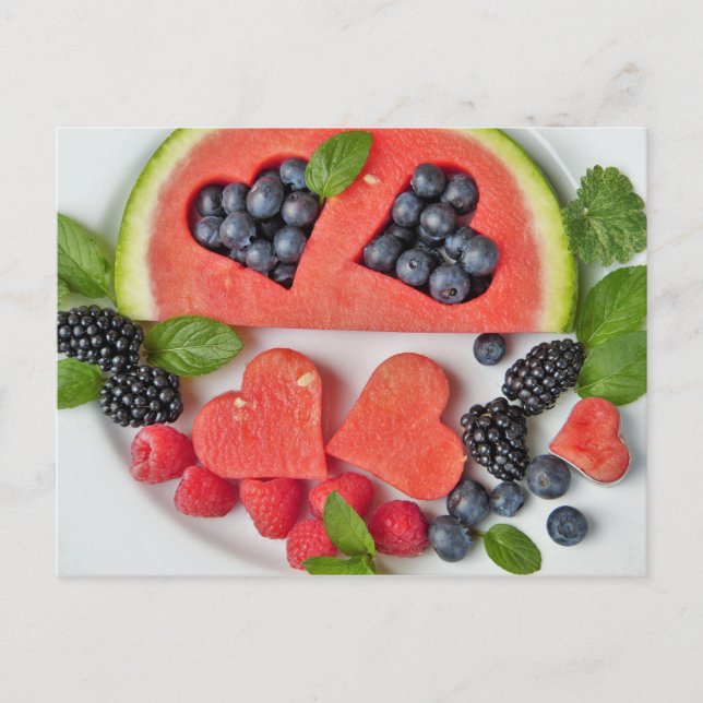 melon and berries postcard (Front)