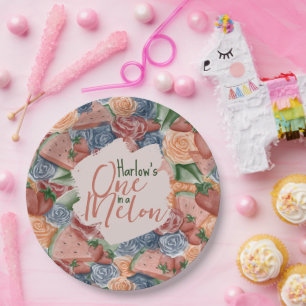 Melon Birthday - Summer vibes Birthday favour Paper Plate