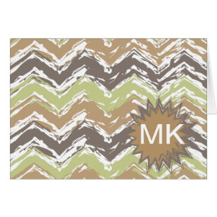 Melon Brandy Scribble ZigZag Pattern