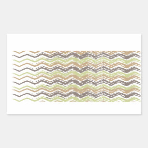 Melon Brandy Scribble ZigZag Pattern Sticker