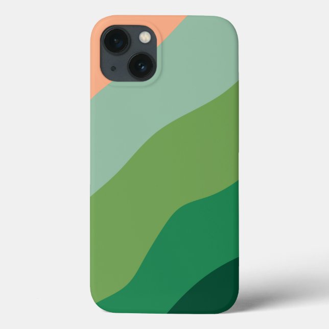 Melon Colour Green Shapes Personalized Case-Mate iPhone Case (Back)
