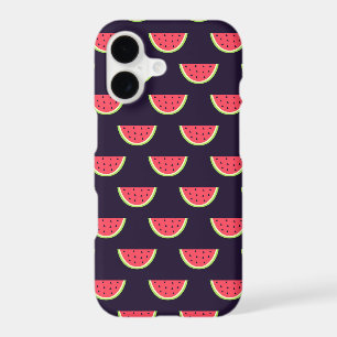Melon de néon sur motif violet