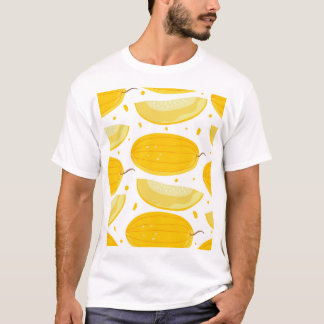 Melon Doodle Fruit Vintage Design T-Shirt