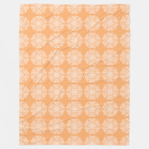Melon Mandala Fleece Blanket