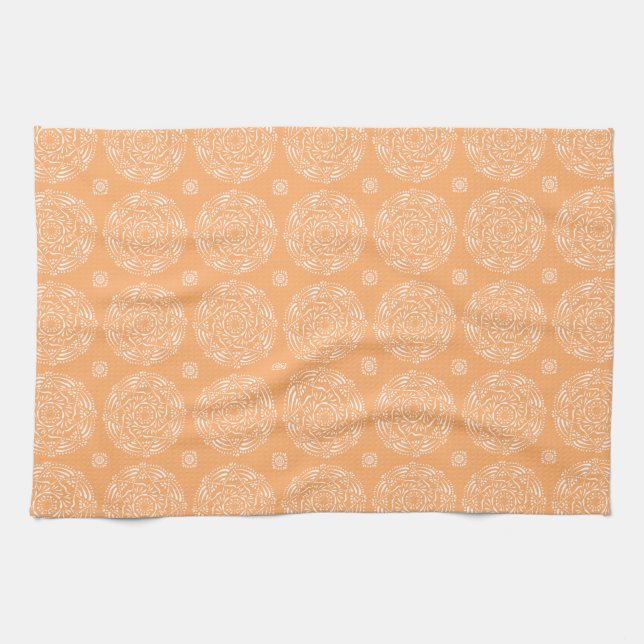 Melon Mandala Kitchen Towel (Horizontal)