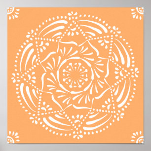 Melon Mandala Poster