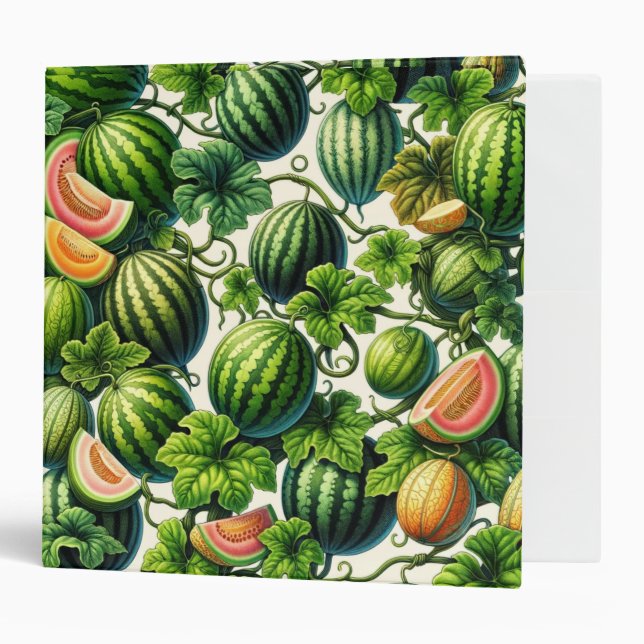 Melon Medley: A Vibrant Vineyard Patchwork Binder (Front/Inside)