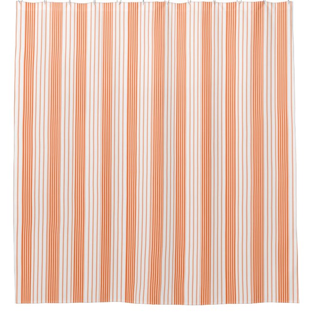 Melon Orange & White Vertical Stripes (Front)