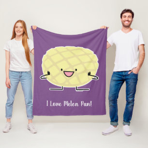 Melon Pan Japanese concha sweet bread patisserie Fleece Blanket