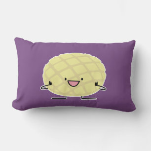 Melon Pan Japanese concha sweet bread patisserie Lumbar Pillow