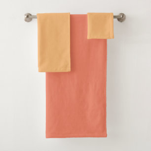 Melon Pastel Peach Combo Bath Towel Set