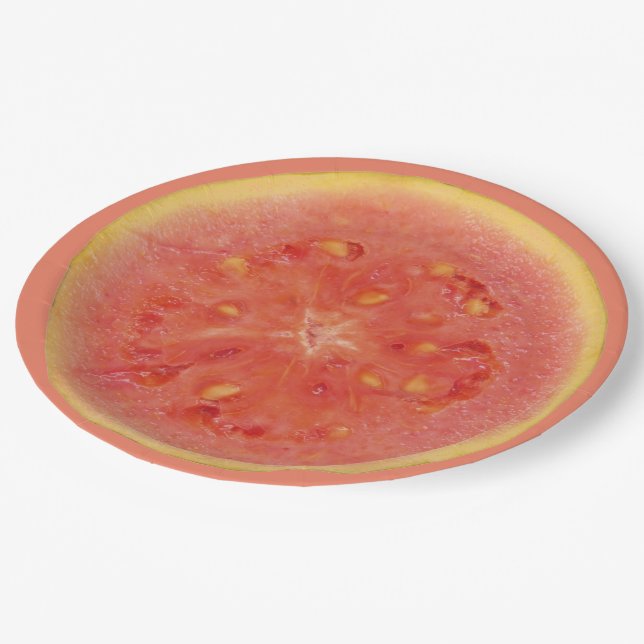 Melon Slice Summer Bar B Q Paper Plate (Angled)