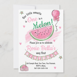 Melon Themed Birthday Invitation